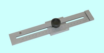 Линейка Металлическая  200 мм с регулируемым упором "TLX" (SG02-1012)