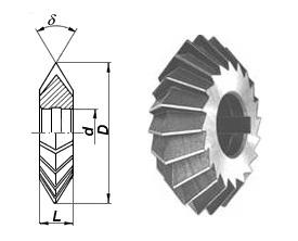 Фреза Двухугловая симметричная  80х12х27мм, 40° Р6АМ5 Z=22 "CNIC"