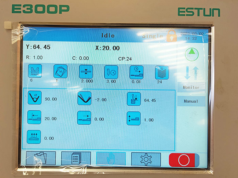 Гидравлический листогибочный пресс PBH125/3200 с контроллером E300