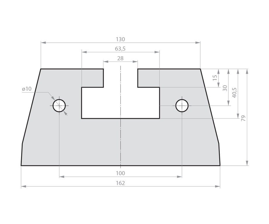 Удлинение станины для WL-350/500EVSM BELMASH EB-610 (D112A)