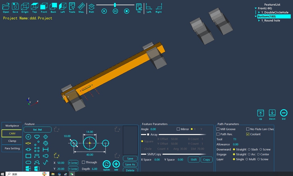 Двухшпиндельный сверлильно-фрезерный станок с ЧПУ ZSSD-CNC-3000 для обработки алюминиевого профиля