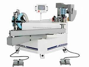 Кромкооблицовочный станок 680 с автоподачей для криволинейных деталей 2 в 1 (оклейка и фрезеровка), EVA и PUR