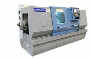 Токарный станок с ЧПУ Siemens 808D CK6150/750 с плоской станиной