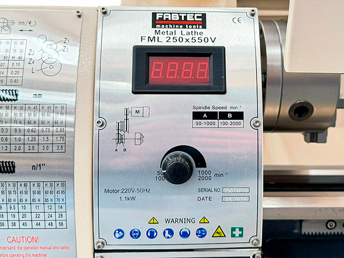 Токарный станок FML 250х550 V с плавной регулировкой скорости