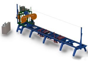 Пилорамы Алтай АГП 900 prof с гидравлической системой оперирования бревном