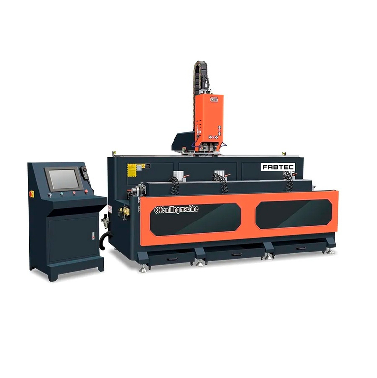 Двухшпиндельный сверлильно-фрезерный станок с ЧПУ ZSSD-CNC-3000 для обработки алюминиевого профиля