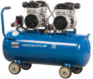 Компрессор поршневой безмасляный, объем 100 л Nordberg ECO NCEO100/400