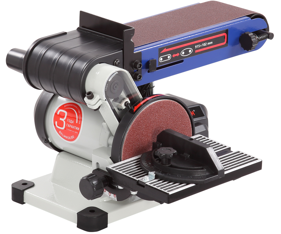 Шлифовальный станок ленточно-дисковый BELMASH BDG 100/152L (S221A)