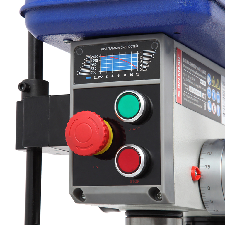 Станок сверлильный вертикальный BELMASH MDP360-13/400 (S248A)