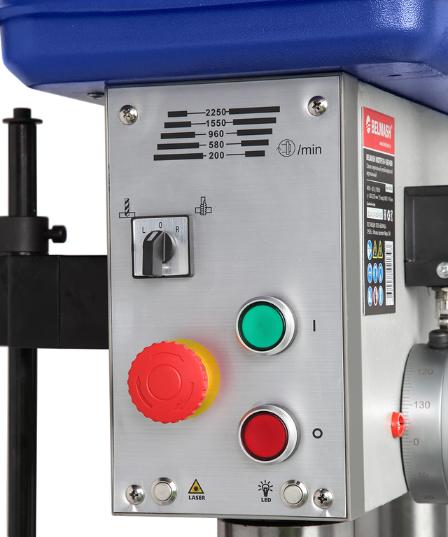 Станок cверлильно-резьбонарезной вертикальный BELMASH MDTP510-16F/400 (S251A)