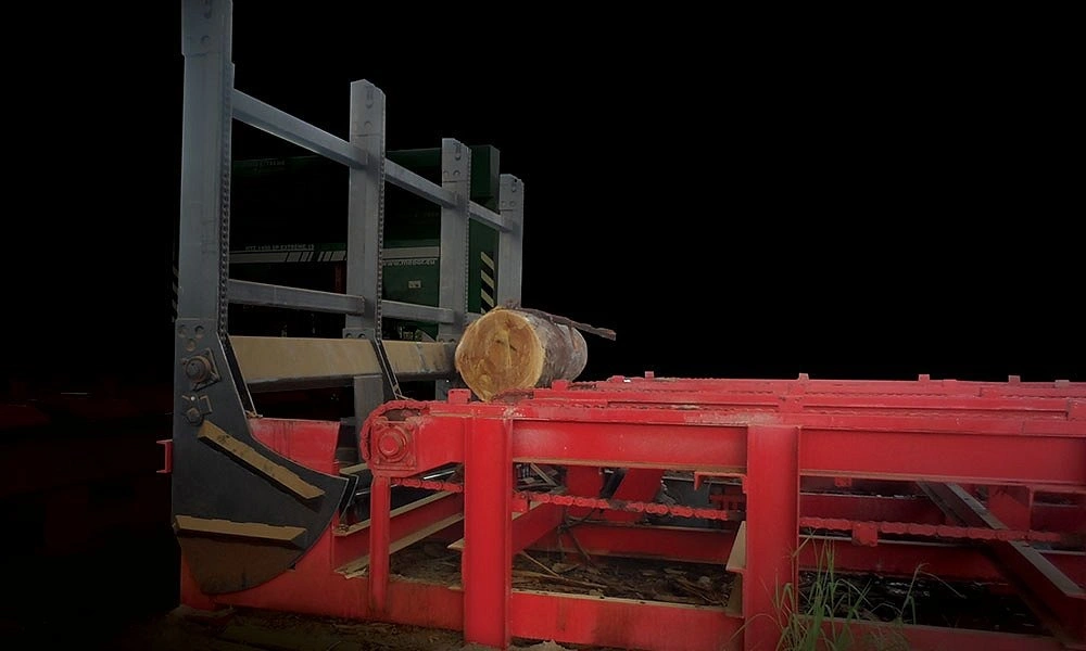 Автоматизированная эстакада для ленточных горизонтальных пилорам MEBOR MLD