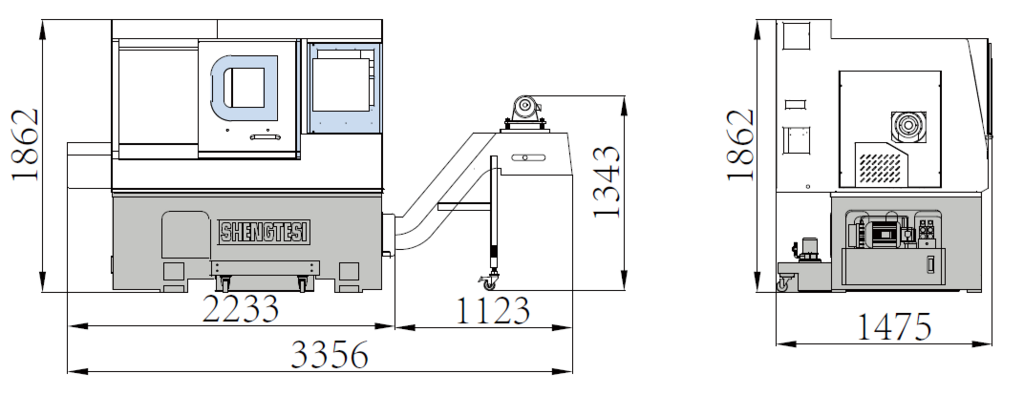 Токарный автомат с ЧПУ STS HX46