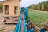 Линия сортировки с раскряжевкой бревна LSR 1250