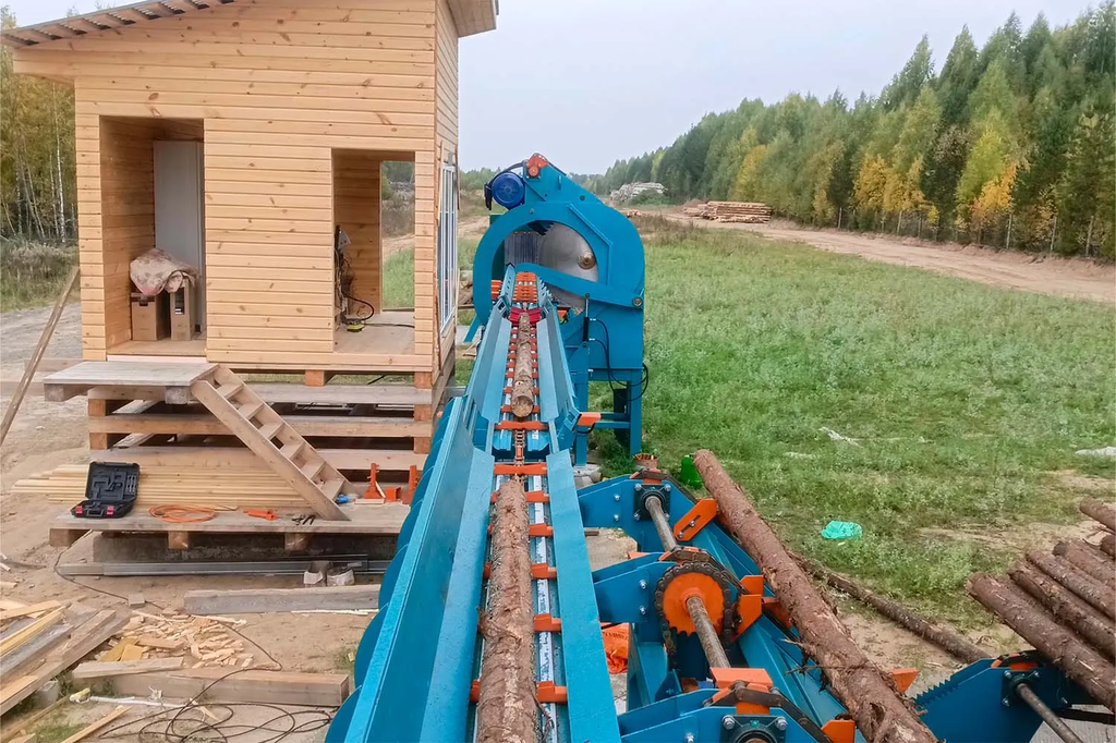 Линия сортировки с раскряжевкой бревна LSR 1250