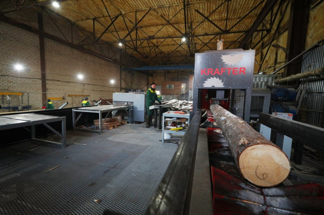 Брусовальный двухвальный станок с брусоотделителем KRAFTER 2.0