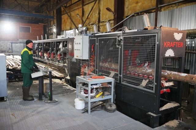 Брусовальный двухвальный станок с брусоотделителем KRAFTER 2.0