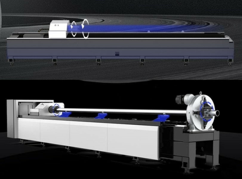 Оптоволоконный лазерный станок для металлических труб METALTEC TЕ-62