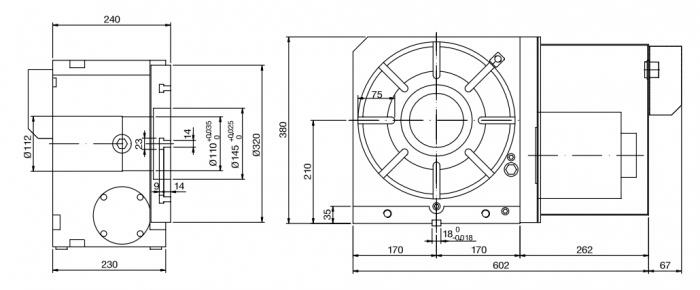 Одноосевой поворотный стол ЧПУ CNC-320R GSA+