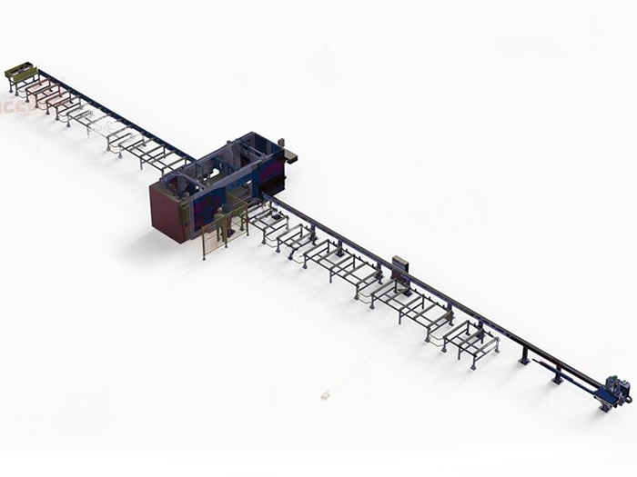 Сверлильная 10-осевая линия B3DL 1200 с ЧПУ