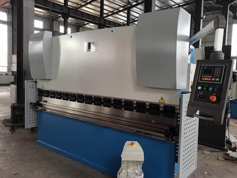 Листогибочный гидравлический пресс PBH100/3200 с руч.комп. прогиба с ЧПУ контрол. TP10S, производства Китай