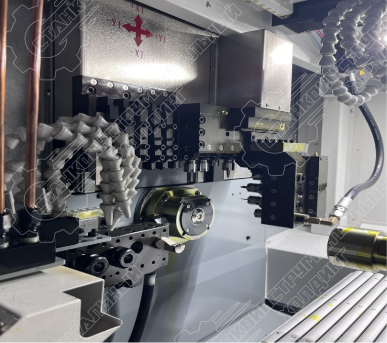 Двухшпиндельный автоматический токарный станок MetalCraft TC205-1 с ЧПУ