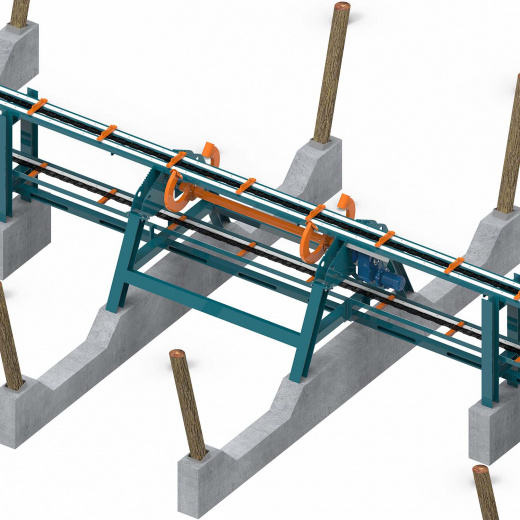 Линия сортировки бревна Cronver LSB 600