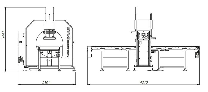 Упаковочный станок в стрейч пленку ECOWRAP 1000 S