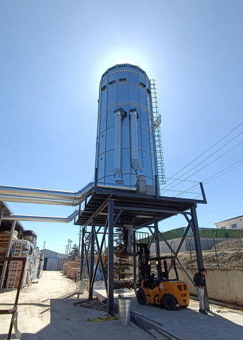 Фильтр рукавный цилиндрический с силосом EcoWood Industrial SC-50