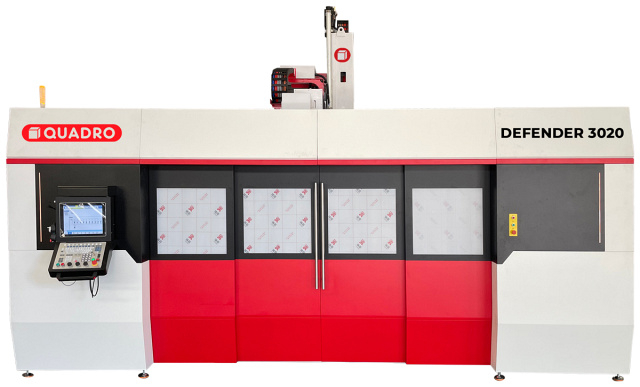 Пятиосевой обрабатывающий центр с ЧПУ QUADRO DEFENDER 3020