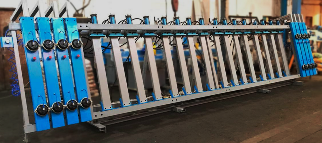 Пресс гидравлический SLU — GRP c откатными пневматическими фронтальными прижимами