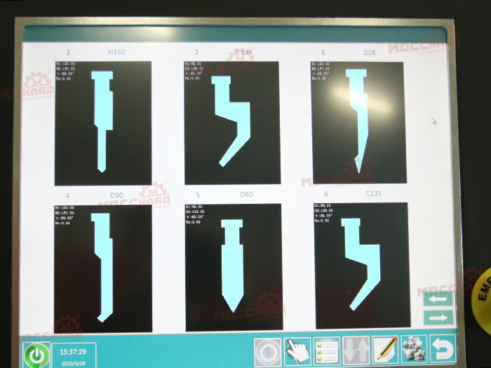 Вертикальный листогибочный пресс WE67K-100T/2500 DA-E80T
