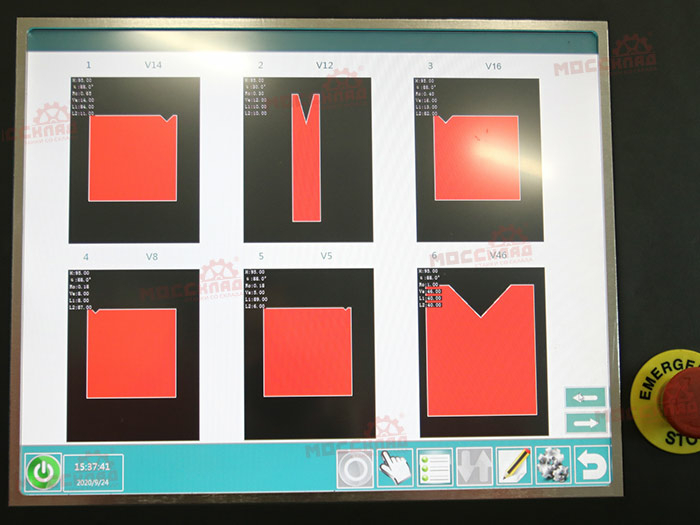 Вертикальный листогибочный пресс WE67K-100T/2500 DA-E80T