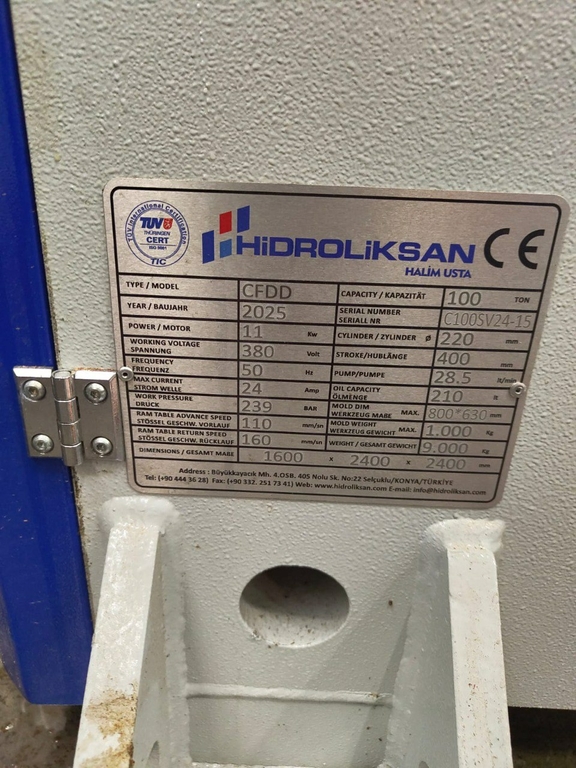 Гидравлический штамповочный пресс HIDROLIKSAN серии CFDD