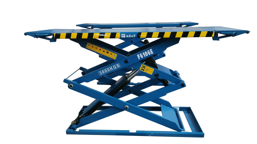 Автомобильный  ножничный подъемник F6106E AE&T (380В) для слесарных работ