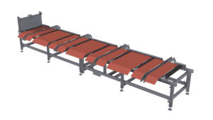 Рольганг приводной с цепным сбросом