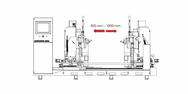 Двусторонний шипорезный станок с ЧПУ DRT.D2.CNC (Dincmak)