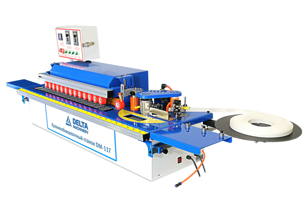 Кромкооблицовочный станок DELTAMACHINERY DM-117 c автоматической подачей заготовки
