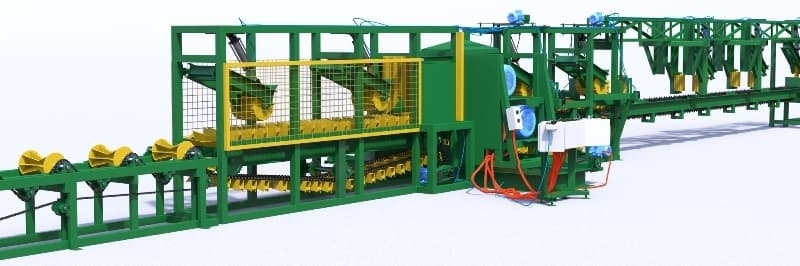 Дисковый четырехвальный брусующий станок ВИТЯЗЬ 4М