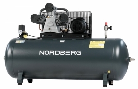 Компрессор поршневой с ременной передачей 380В, ресив. 500л, 1400л/мин NORDBERG NCP500/1400-16