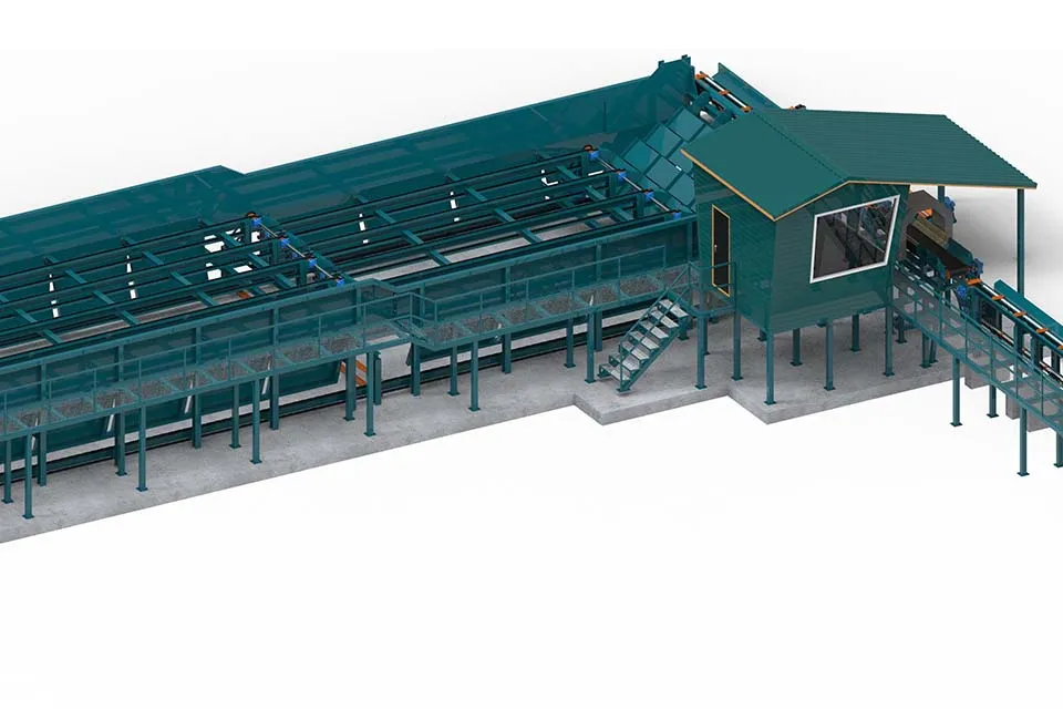 Линия сортировки бревна Cronver LSB 600