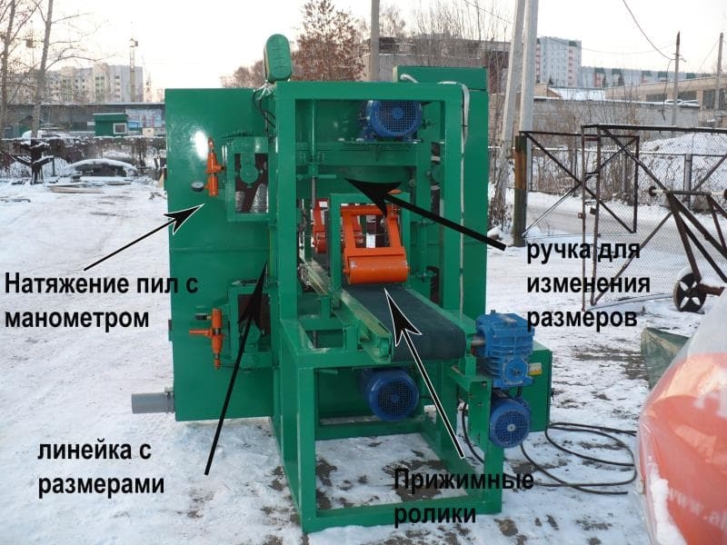 Ленточный станок по дереву для лафета и бруса Алтай СД2