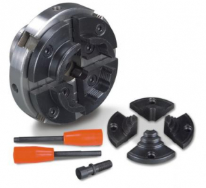 4-кулачковый токарный патрон  Ø100 мм (вн. диам. кул. 38-73 мм)