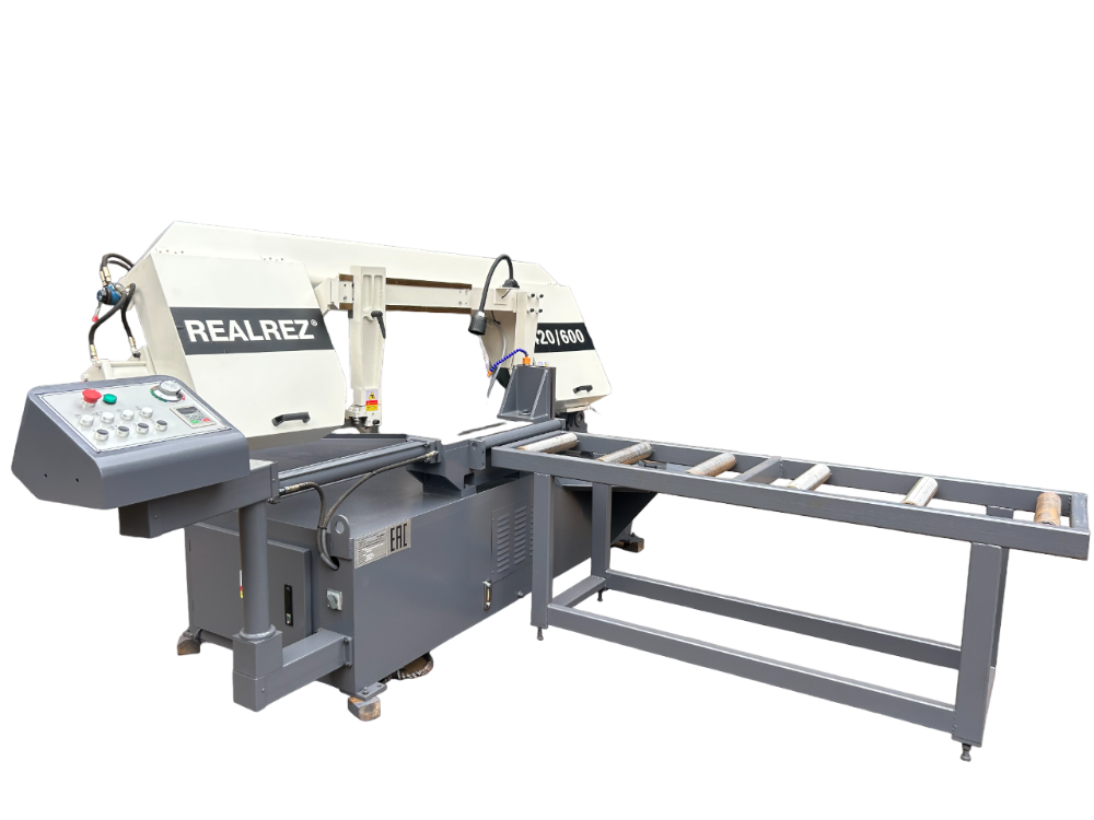 Станок ленточнопильный полуавтоматический REALREZ 420/600