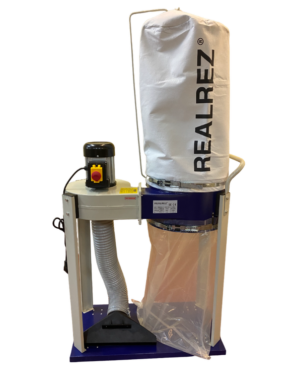 Вытяжка для стружки REALREZ FM230 L1 220V со шлангом D100 L1m