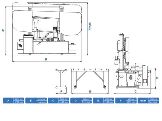 Станок ленточнопильный автоматический Cuteral CAR 550