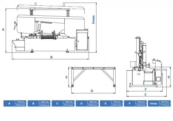 Станок ленточнопильный полуавтоматический Cuteral CSM 400
