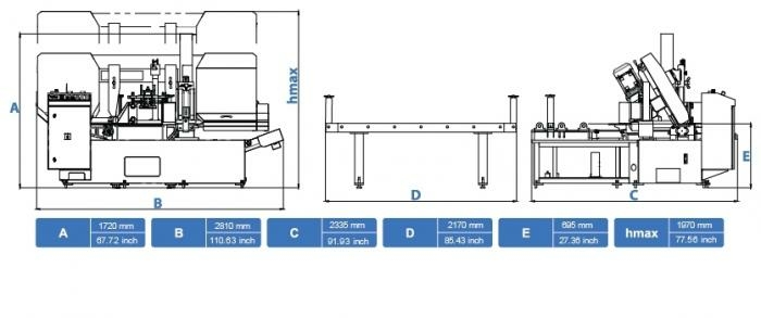Станок ленточнопильный автоматический Cuteral HSC 460 ALU