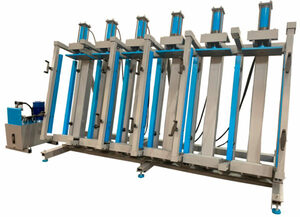 Пресс гидравлический SL — PK с механическими прижимами для изготовления паркетной доски