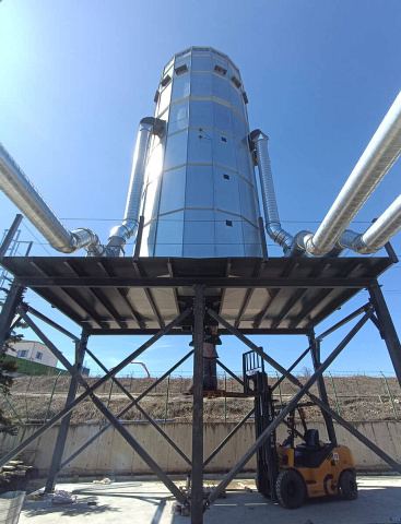 Фильтр рукавный цилиндрический с силосом EcoWood Industrial SC