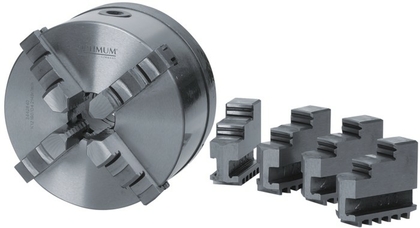 Четырехкулачковый токарный патрон Optimum 400 мм Camlock ASA D1-8" с независимым зажатием